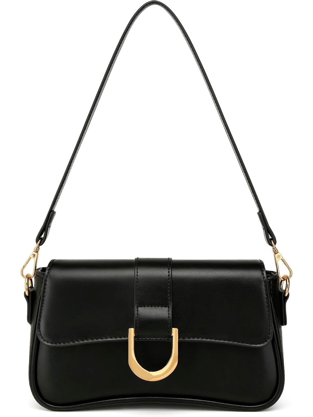 〽️ Women's Black Cute Retro Clutch Purse Underarm Hobo Shoulder Handbag